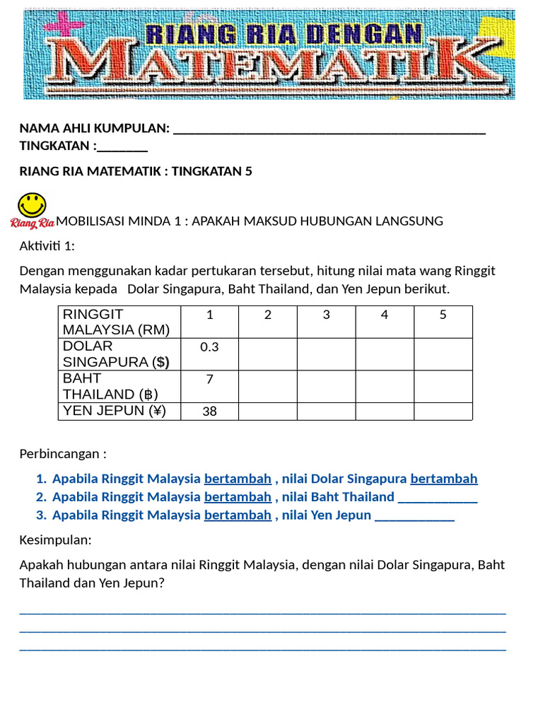 Riang Ria Tingkatan 5 | PDF