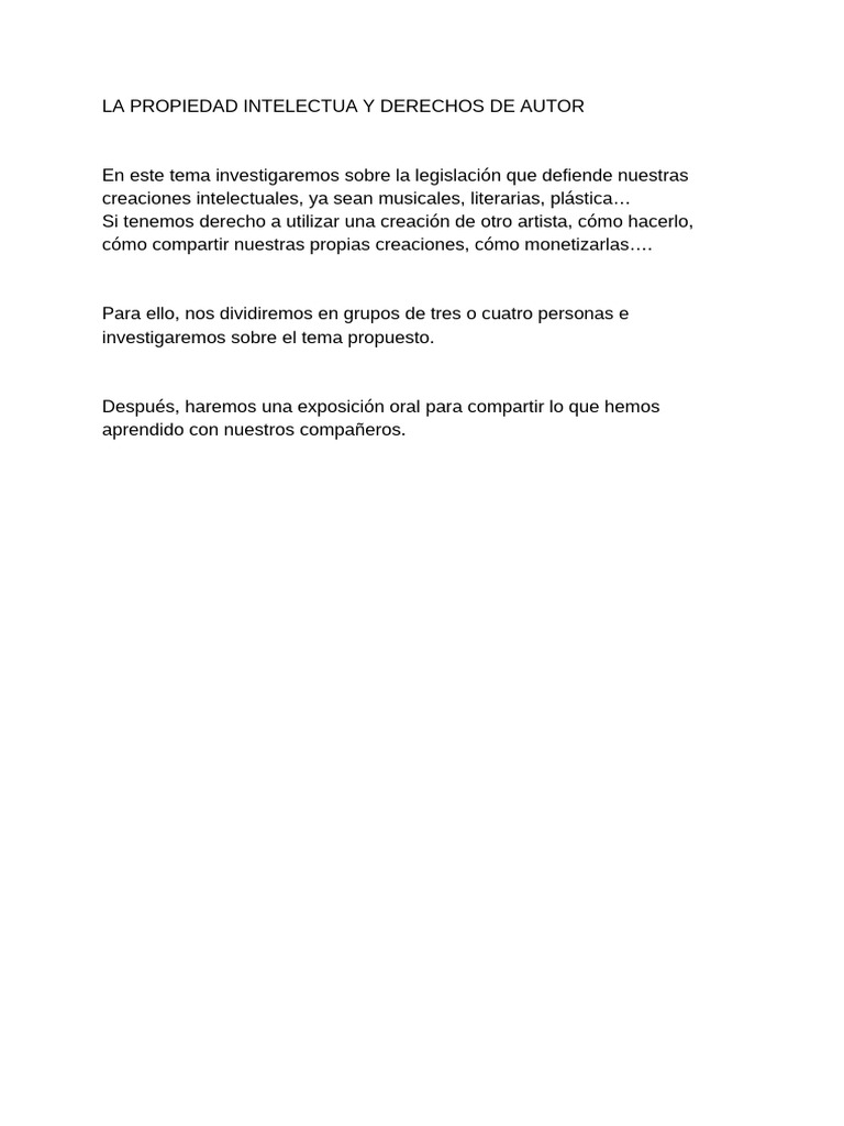 Propiedad Intelectual | PDF | Propiedad intelectual | Derechos de autor