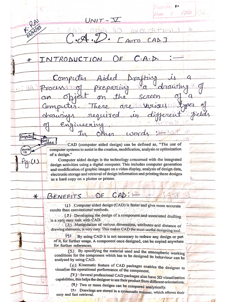 CAD Notes | PDF