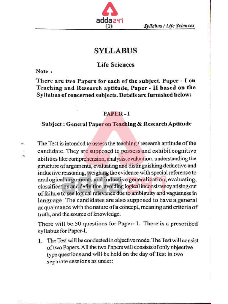 Life Sciences | PDF