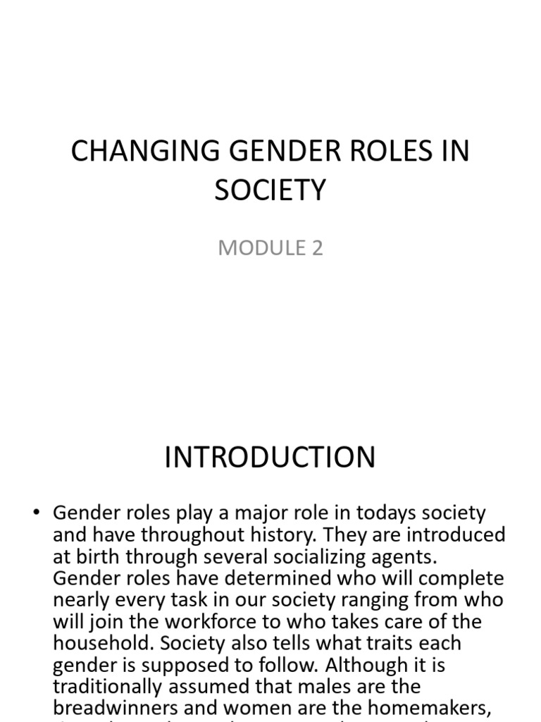 Evolving Gender Roles in Society | PDF | Gender Role | Gender