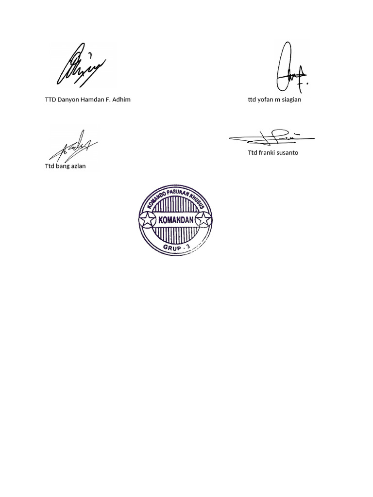 TTD Untuk Wabku | PDF
