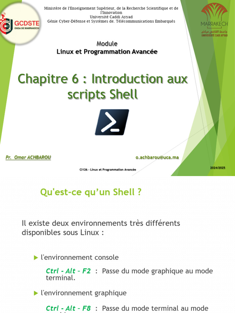 Introduction aux scripts Shell sous Linux | PDF | Logiciel | Logiciel ...