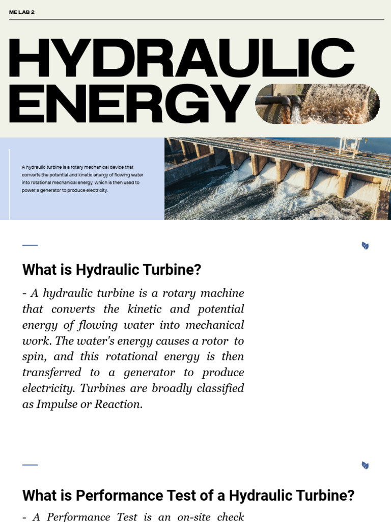 Hydraulic Turbine Performance Testing Guide | PDF | Turbine | Pressure ...
