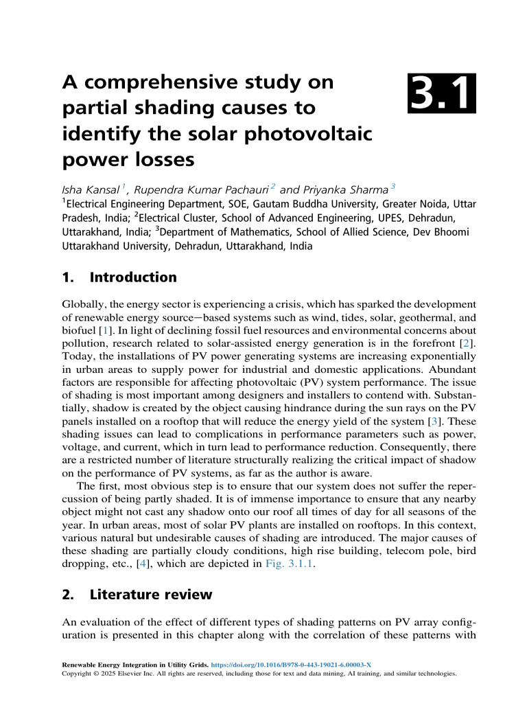 Impact of Partial Shading on PV Systems | PDF | Photovoltaics | Solar Panel