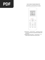 Gree AC Remote Control Functions Guide | PDF | Air Conditioning ...