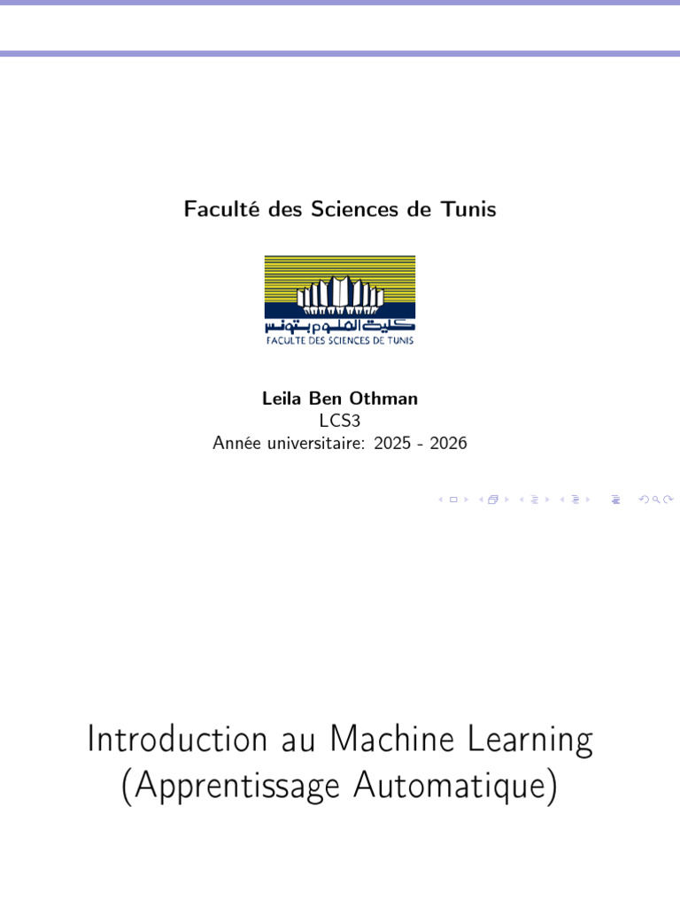 Introduction au Machine Learning 2025-2026 | PDF | Apprentissage ...