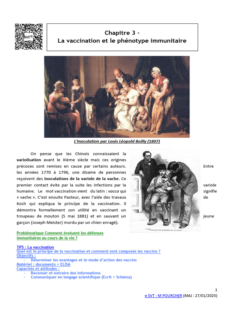 Vaccination et mémoire immunitaire | PDF | Vaccins | Vaccination