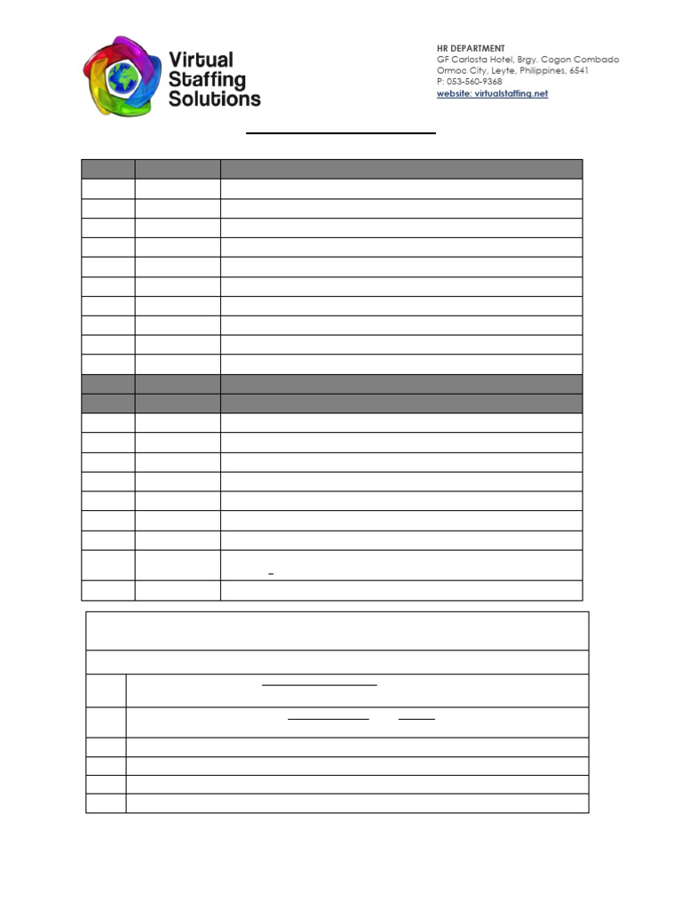 02_VSS Pre Employment Checklist_29 March 2024 | PDF | Identity Document ...