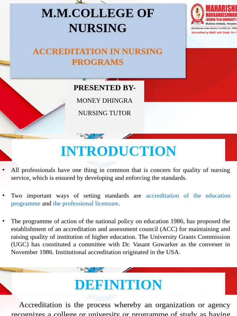 ACCREDITATION - IN NURSING PROGRAM (1) | PDF | Postgraduate Education ...