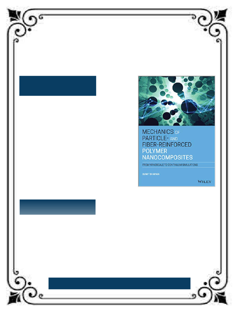 Mechanics of Particle and Fiber Reinforced Polymer Nanocomposites From ...