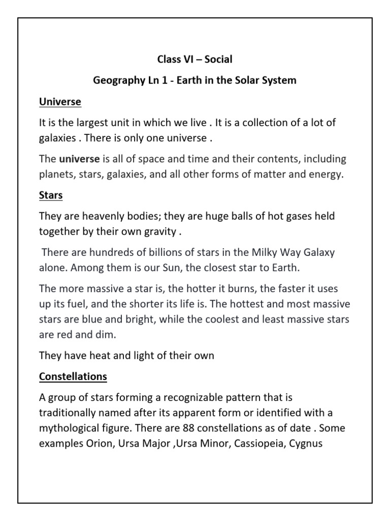 Understanding the Universe and Solar System | PDF | Planets | Solar System