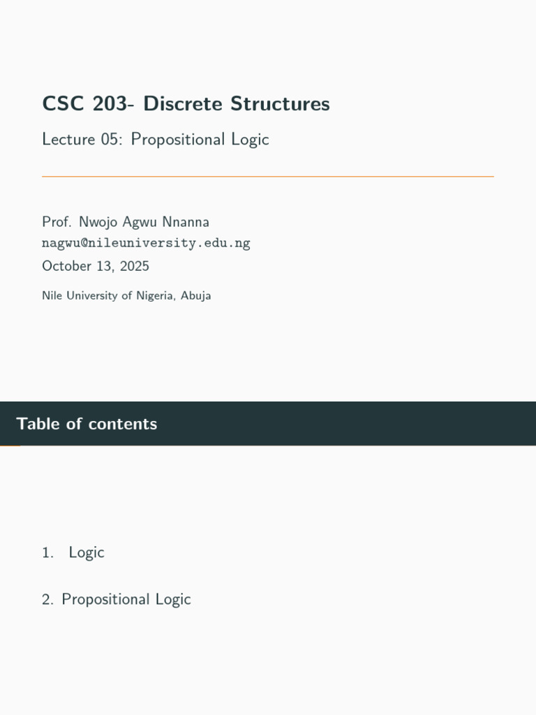 Propositional Logic Overview and Examples | PDF | Logic | Inference