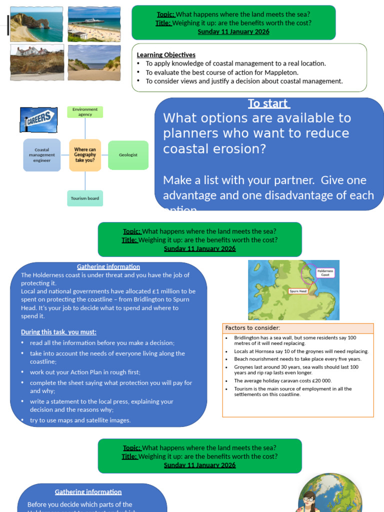 Coastal Management Strategies for Holderness | PDF | Coast | Beach