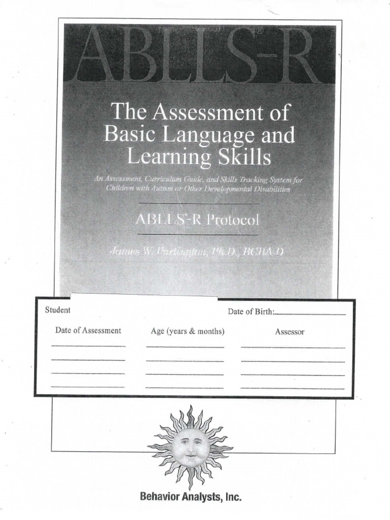 Ablls r Manual | PDF