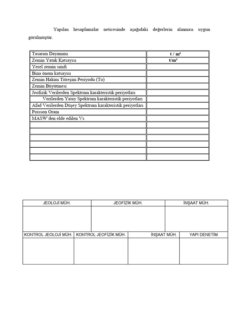 Geoteknik Rapor Sonuç Ve Öneriler 4 | PDF