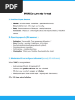 MUN Draft Resolution Format Guide | PDF