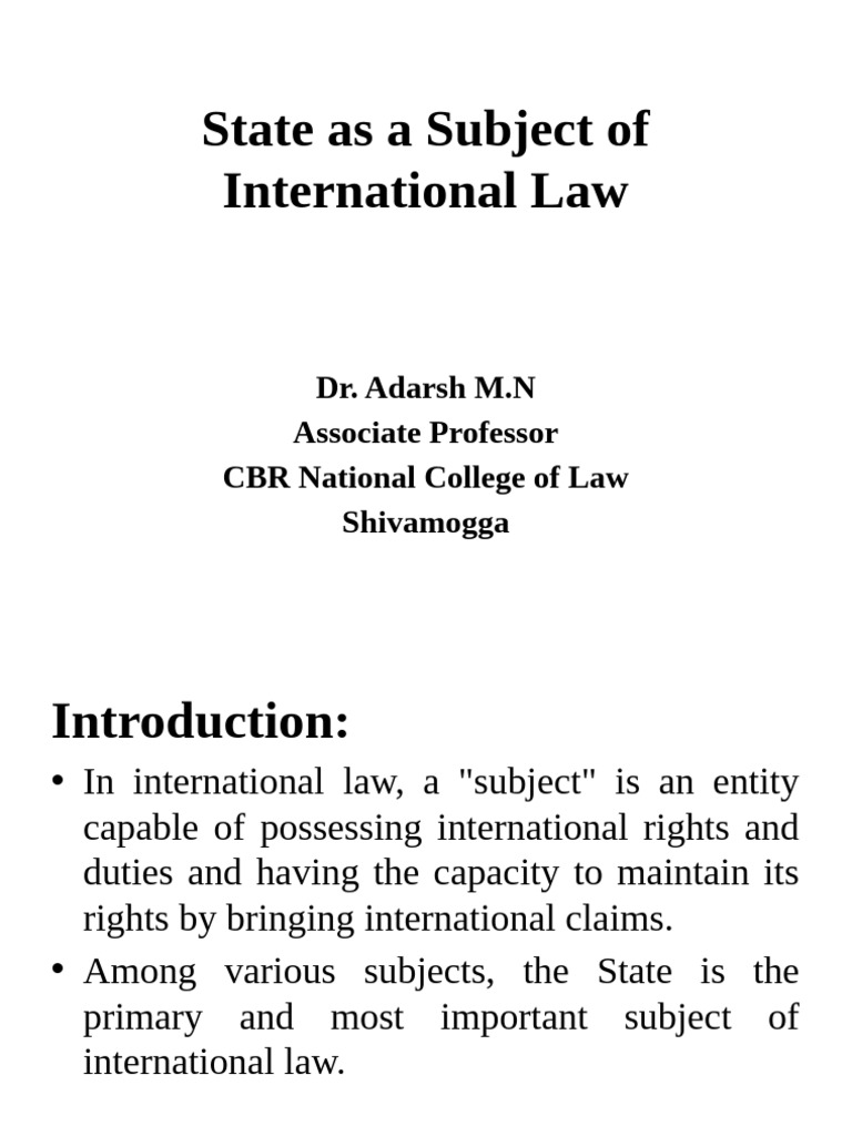 Statehood and Recognition in International Law | PDF | International ...