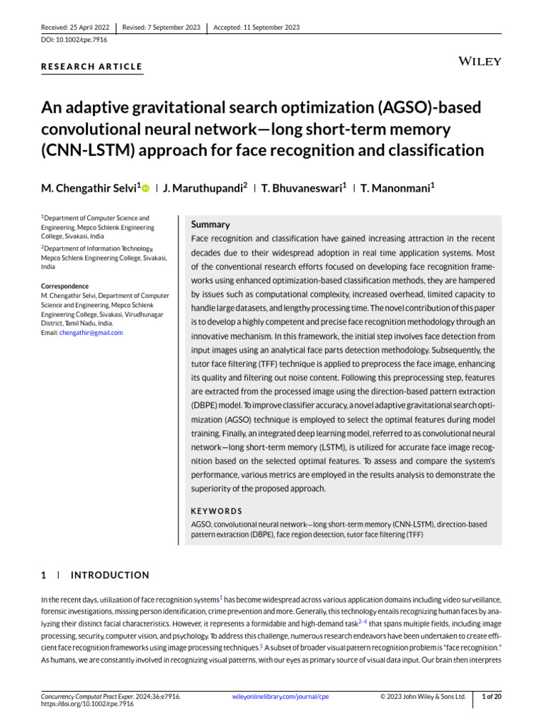 An Adaptive Gravitational Search Optimization | PDF | Sensitivity And ...