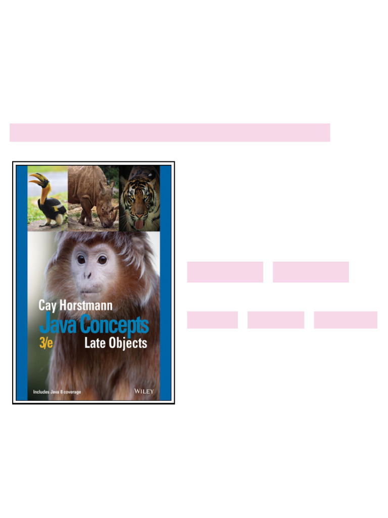 Java Concepts Late Objects 3rd Edition B01MXM8RKV latest pdf 2025 | PDF