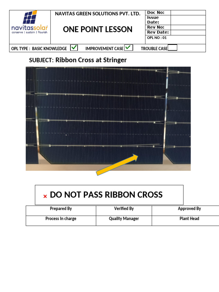 Ribbon Cross Safety Guidelines | PDF