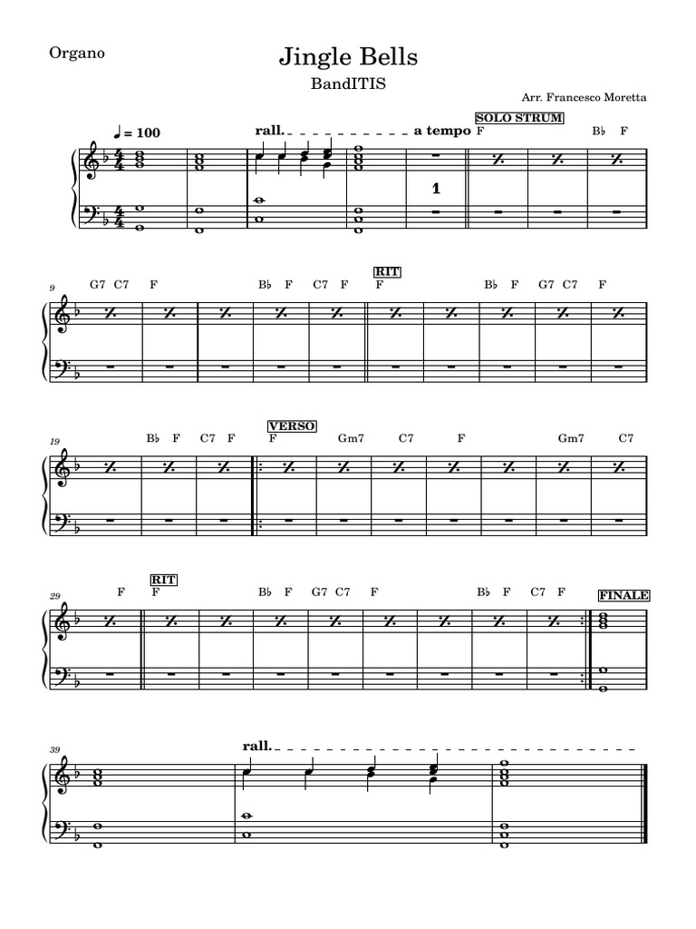 Jingle Bells Arrangement for Band | PDF