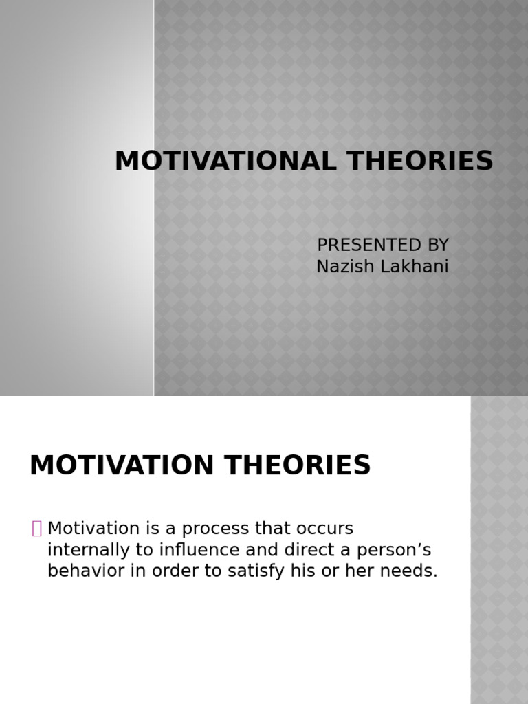 Key Motivational Theories Explained | PDF | Motivation | Motivational