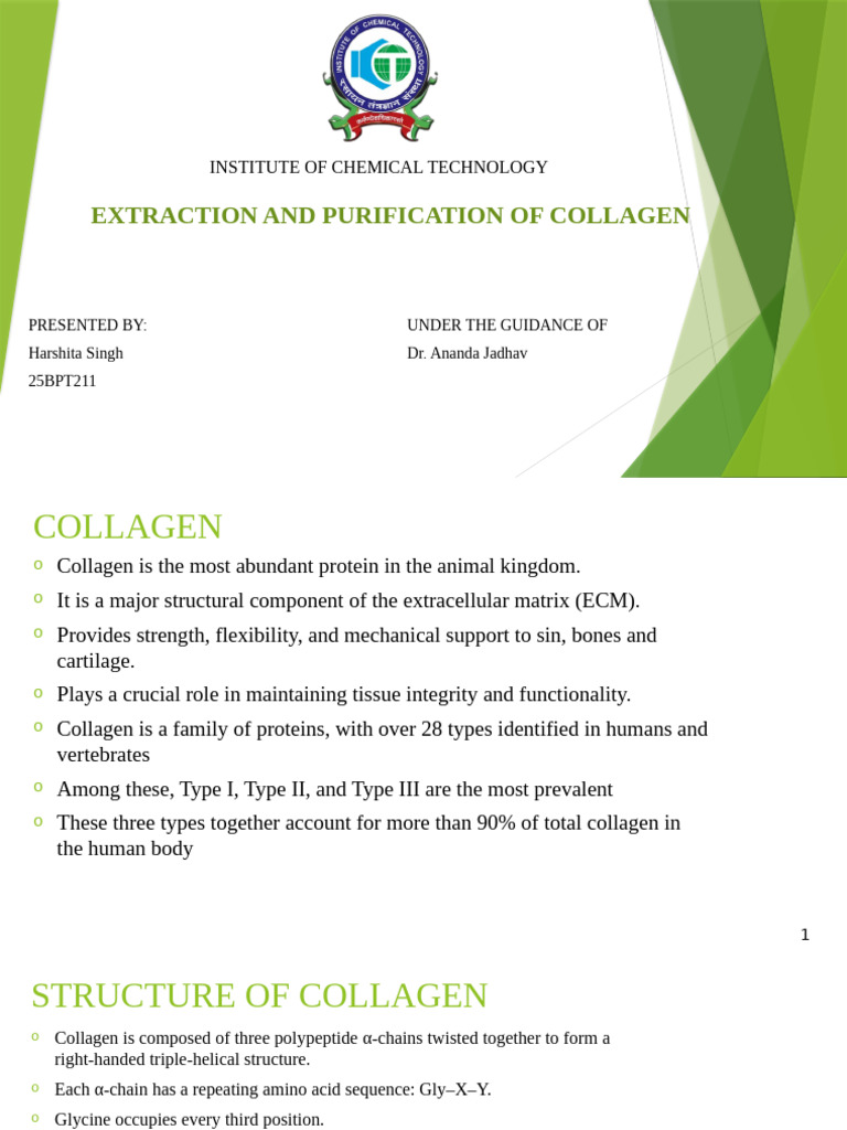 Collagen Extraction and Purification Methods | PDF | Collagen | Chemistry