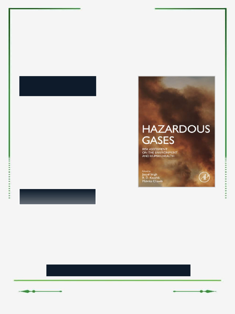 Hazardous Gases: Risk Assessment on the Environment and Human Health ...