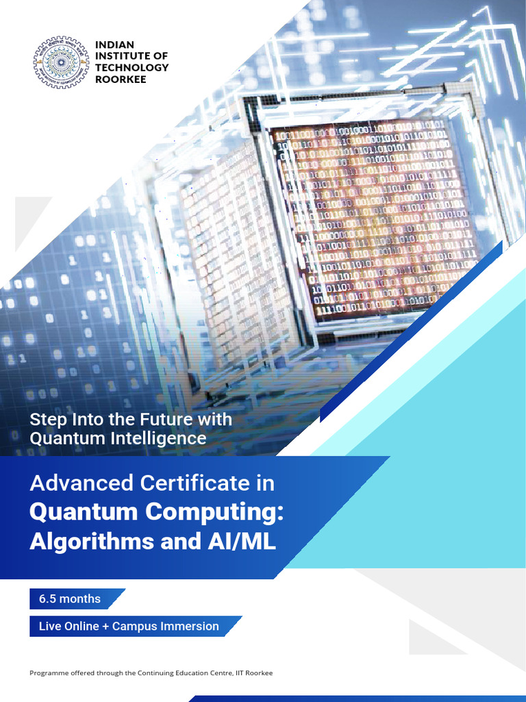 Advanced Quantum Computing Certificate | PDF | Quantum Computing ...