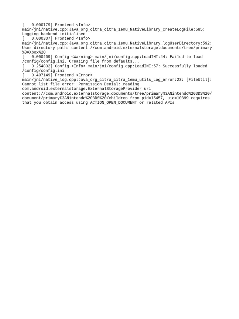 Citra Emulator Log File Errors | PDF