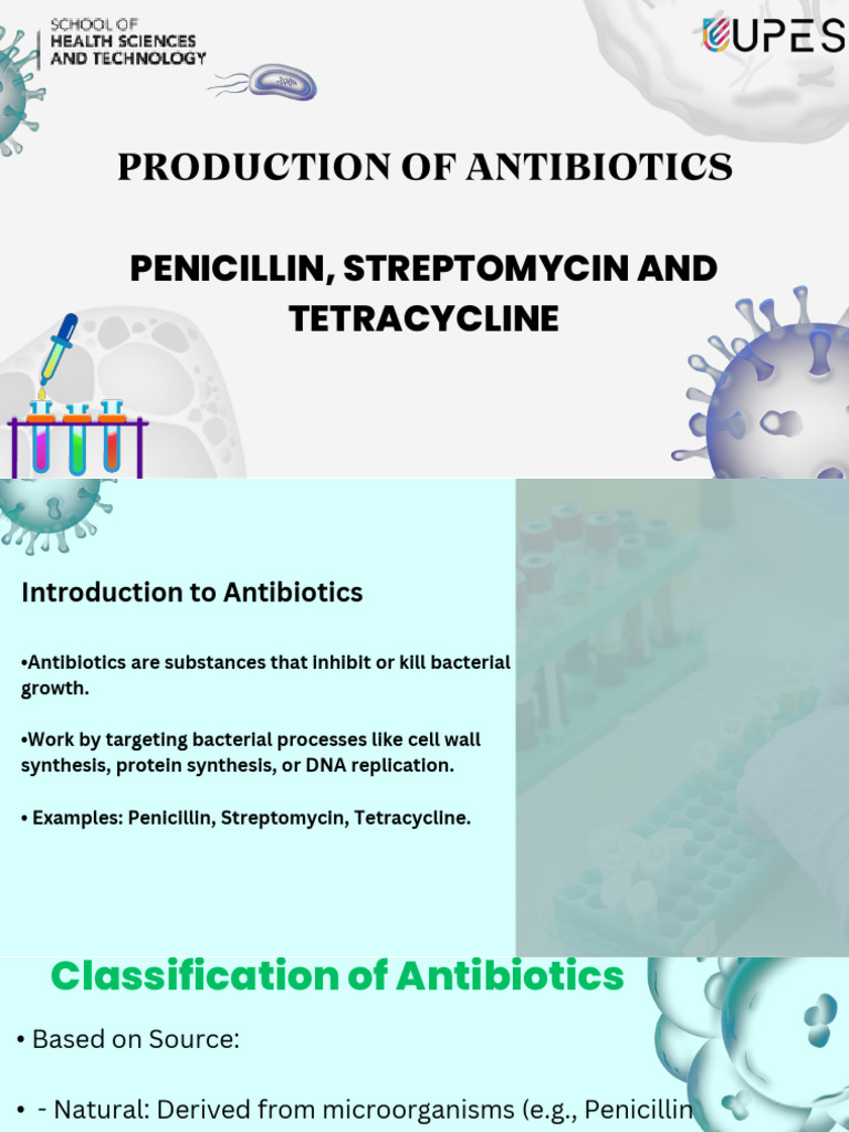 Overview of Penicillin, Streptomycin, Tetracycline | PDF | Penicillin ...