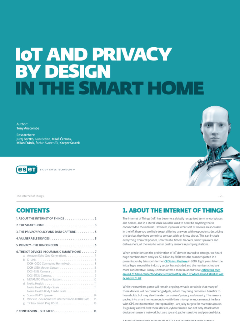 IoT Privacy Concerns in Smart Homes | PDF | Internet Of Things | Amazon ...
