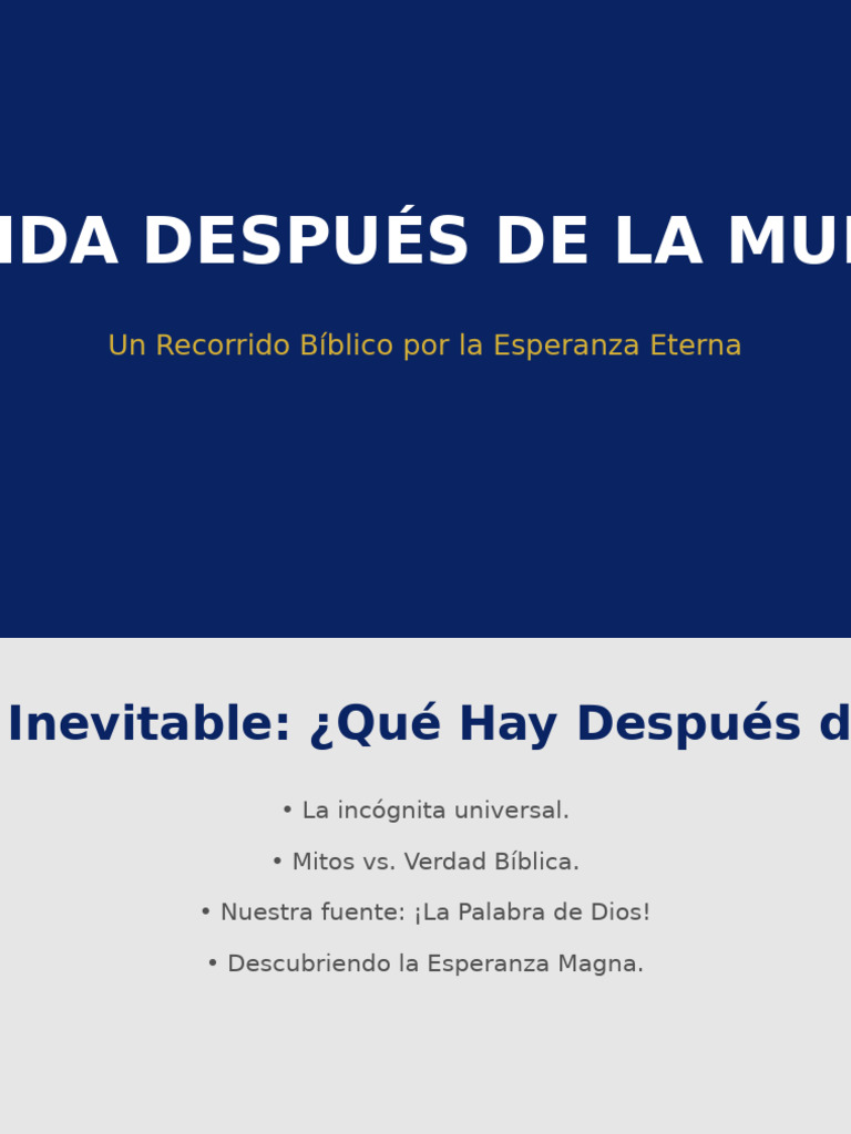 La Vida Despues de La Muerte | PDF