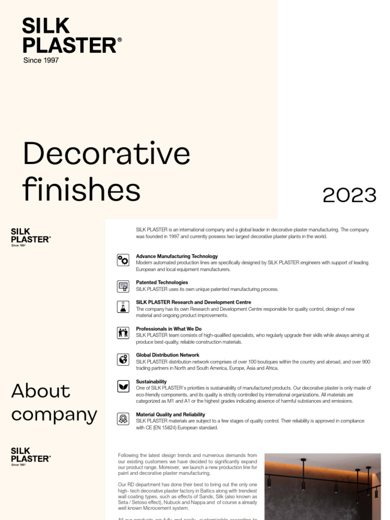 Eco-Friendly Decorative Plaster Solutions | PDF | Plaster | Paint