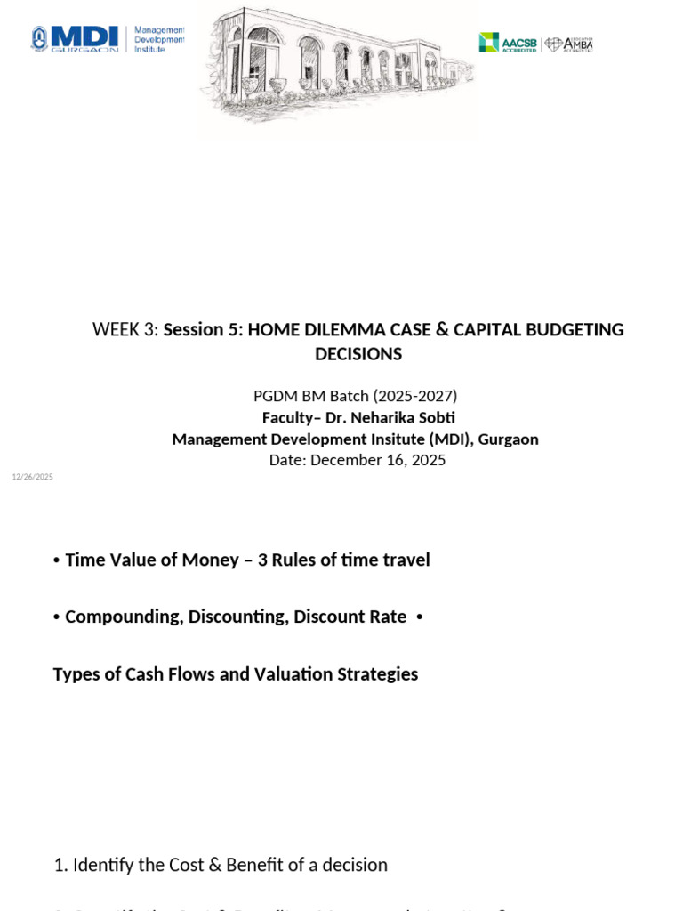 Capital Budgeting and Cash Flow Analysis | PDF | Capital Budgeting ...