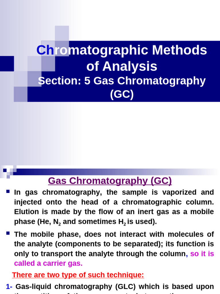 Chrom-lect 5-GC | PDF | Gas Chromatography | Chromatography