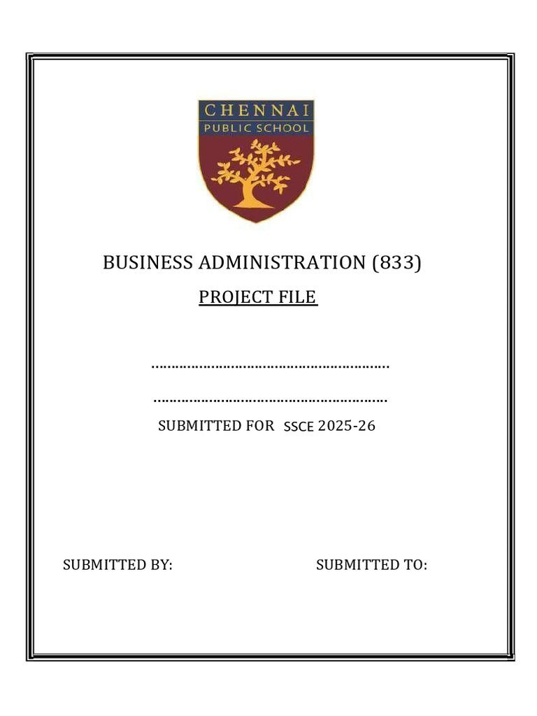 Business Administration Project Files 2025 | PDF