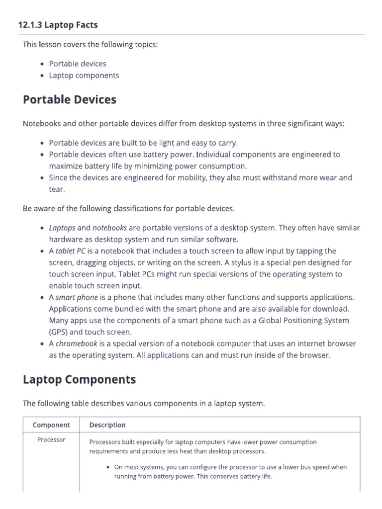 Laptop Facts | PDF