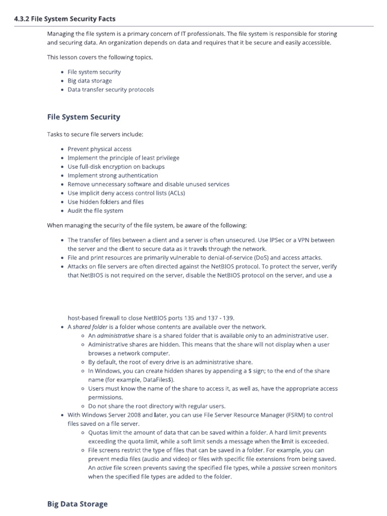 File System Security | PDF