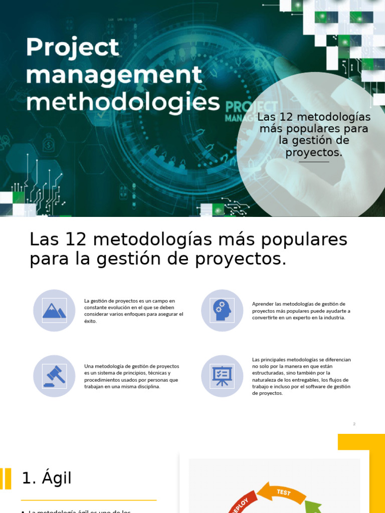 12 Metodologías Clave en Gestión de Proyectos | PDF | Gestión de ...