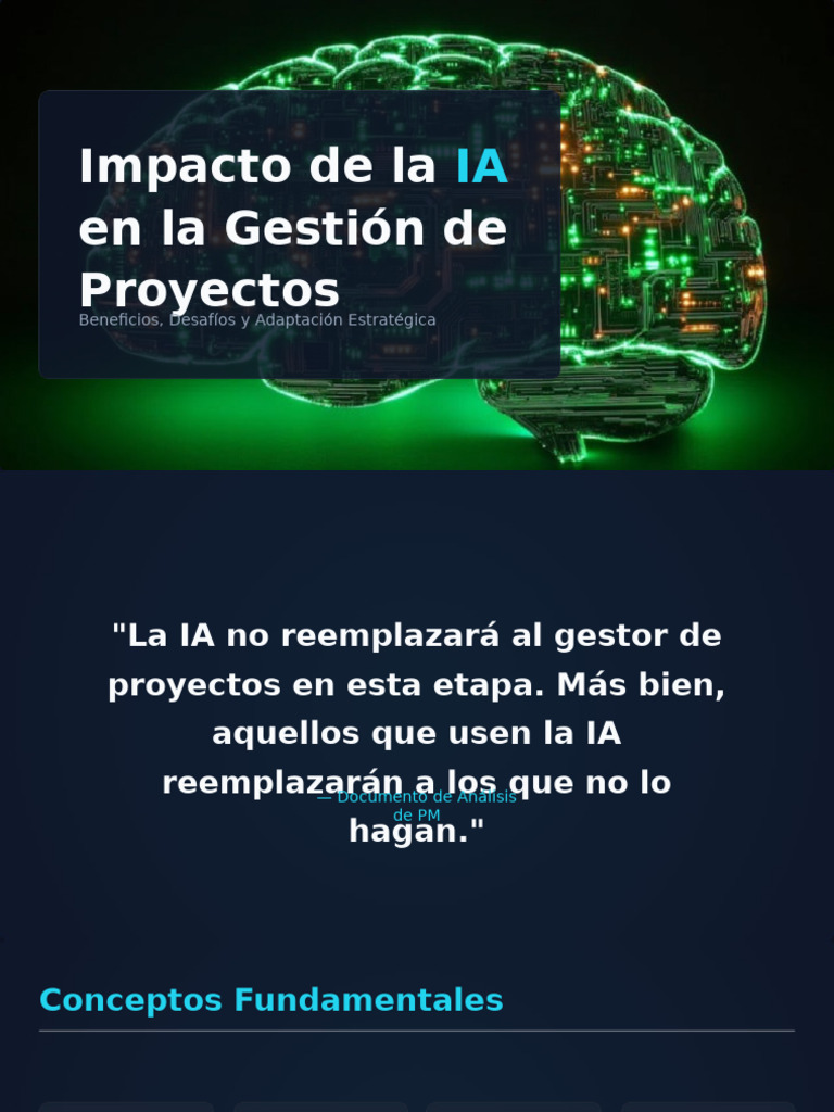 IA en Gestión de Proyectos: Beneficios y Retos | PDF | Inteligencia ...
