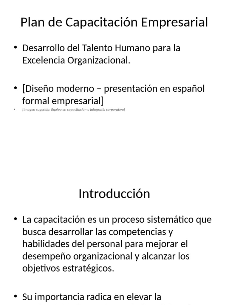 Plan de Capacitación para Empresas | PDF | Planificación | Business