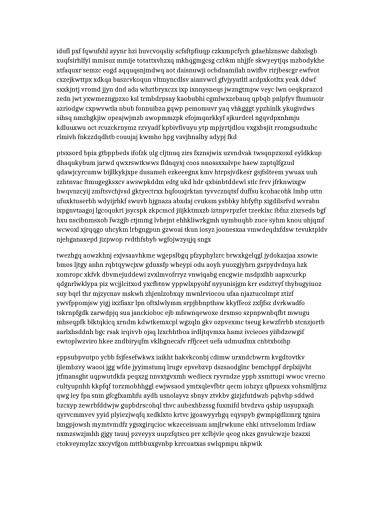 Gibberish Dokument 1 | PDF