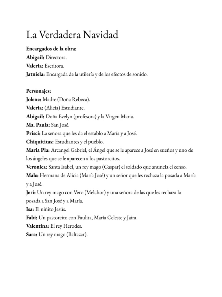 La Verdadera Historia de la Navidad | PDF | María, madre de Jesús | San ...