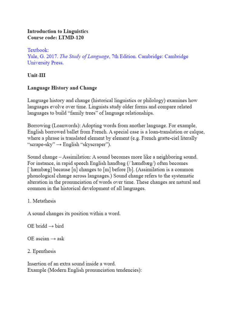 Language Change and Variation Explained | PDF | Linguistics | Dialectology