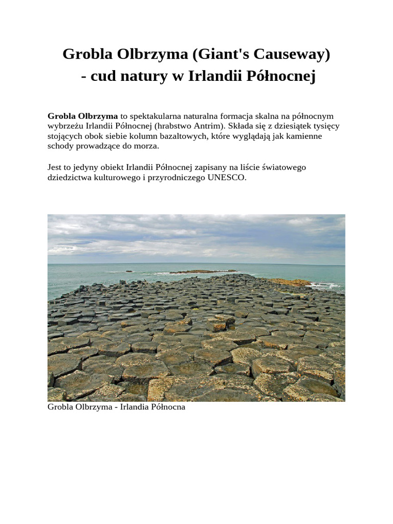 Grobla Olbrzyma Szymon Głąb | PDF