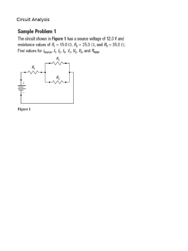 11.9 - Circuit Analysis Handout | PDF