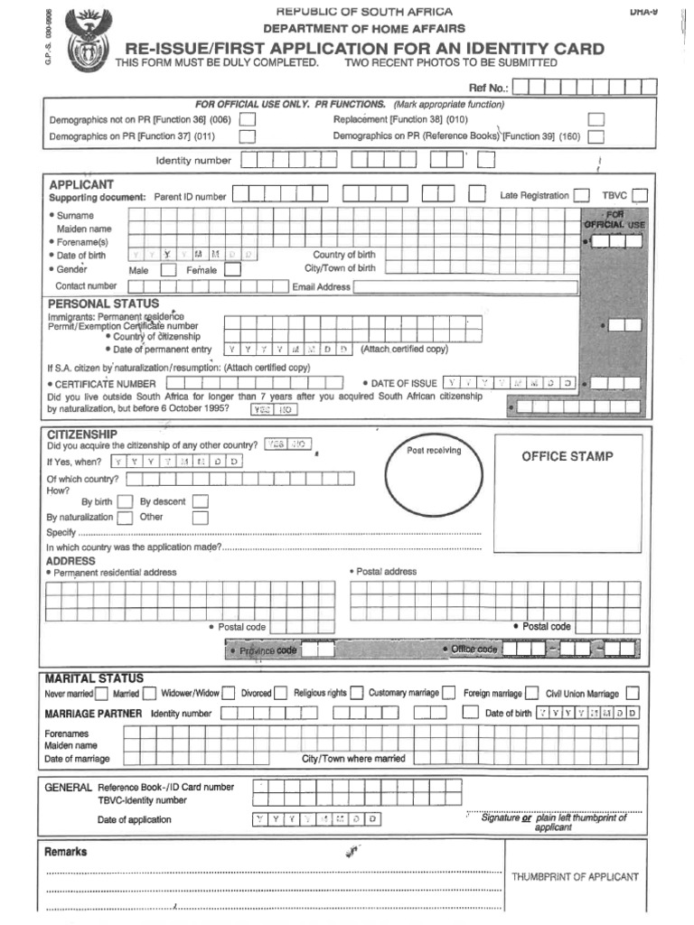 DHA-9 Fingerprint Form | PDF