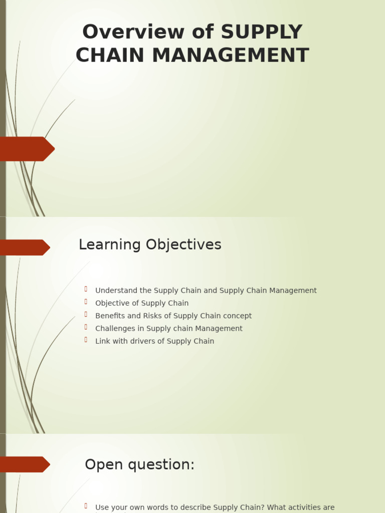 Understanding Supply Chain Management | PDF | Supply Chain Management ...